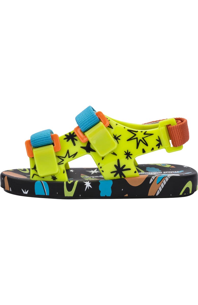 Melissa Mini Melissa Ping Pong Fabula Print Sandal, Alternate, color,