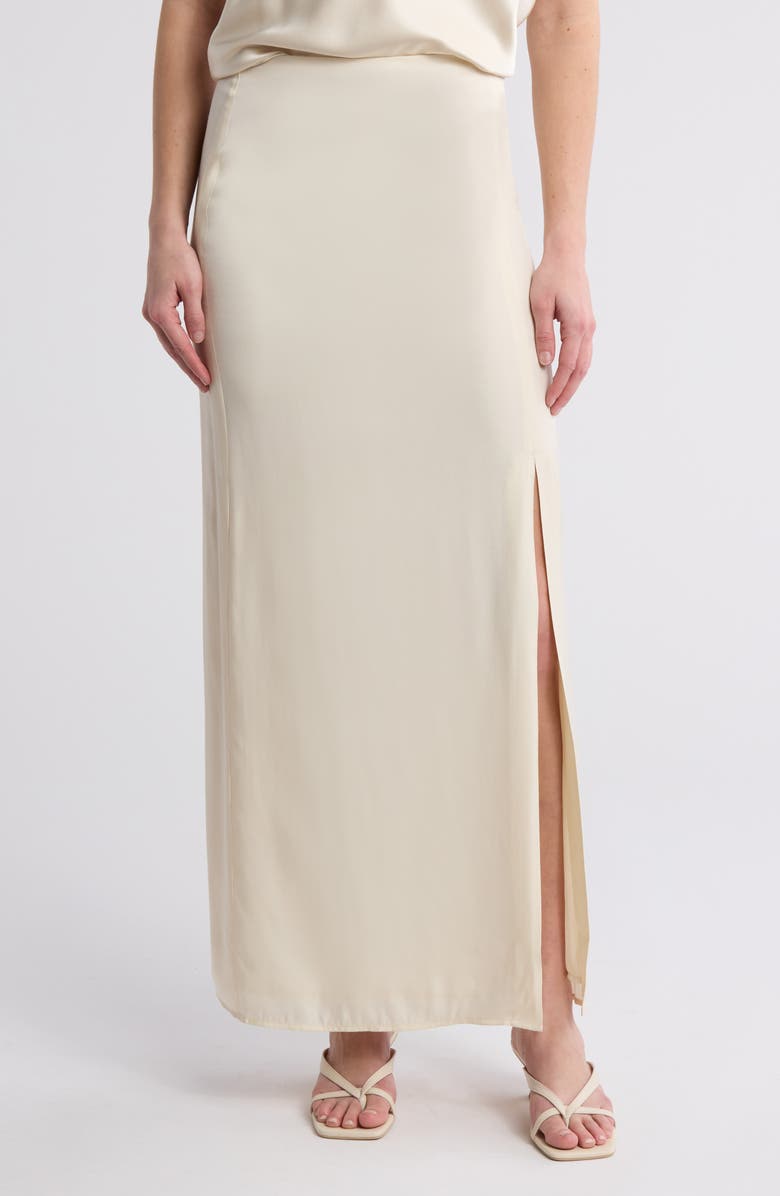 rag & bone Ilana Cotton Skirt, Main, color, Ivory