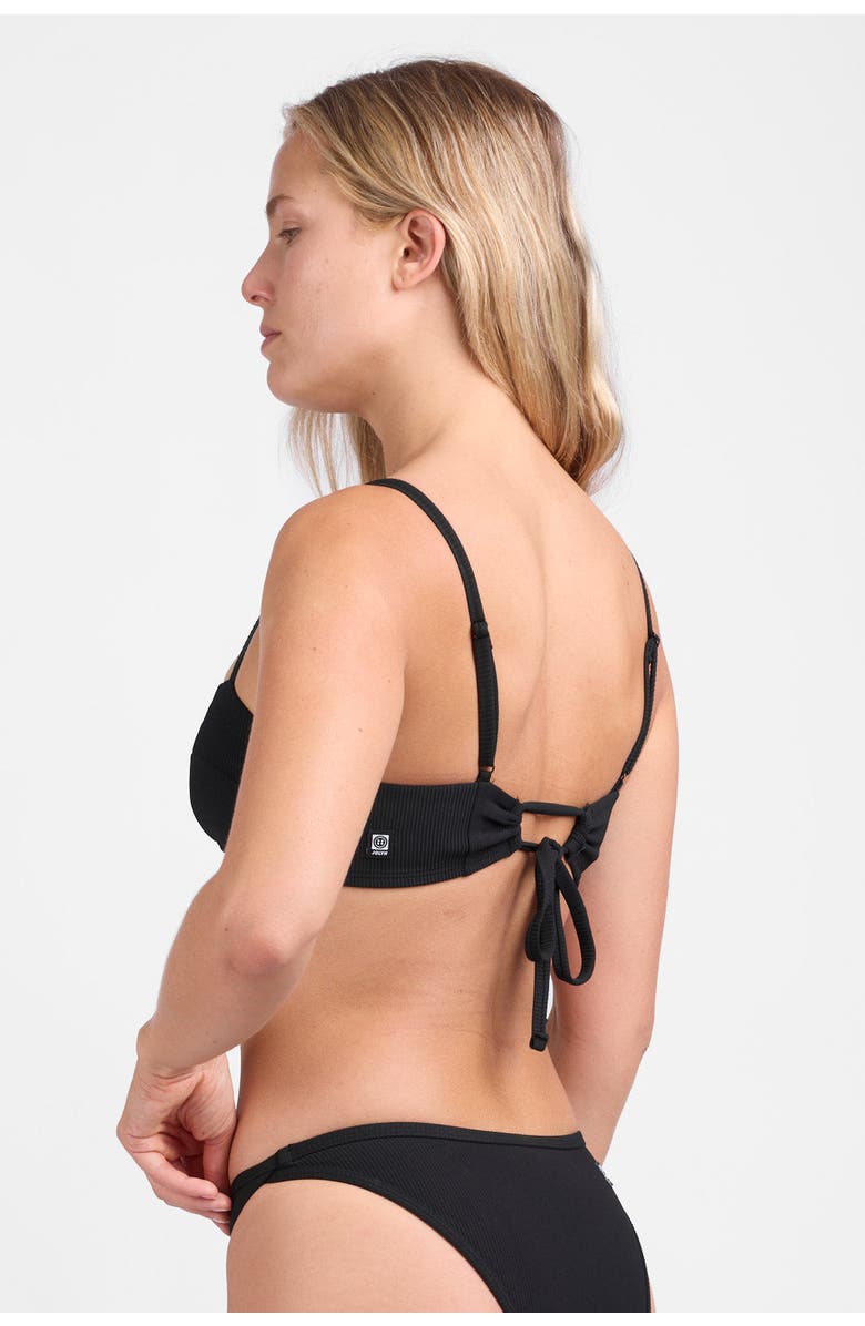 JOLYN Ellen Bikini Top, Alternate, color, Black Ribbed