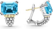 LAGOS Small Glacier Blue Topaz Half Hoop Earrings