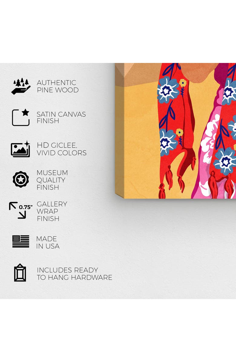 Wynwood Studio Fashion Flower Shopping Canvas Wall Art, Alternate, color, Pink