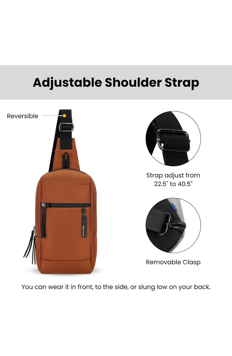 Sherpani Metro Anti Theft Travel Sling Bag Backpack, Morocco, Alternate, color, Morocco