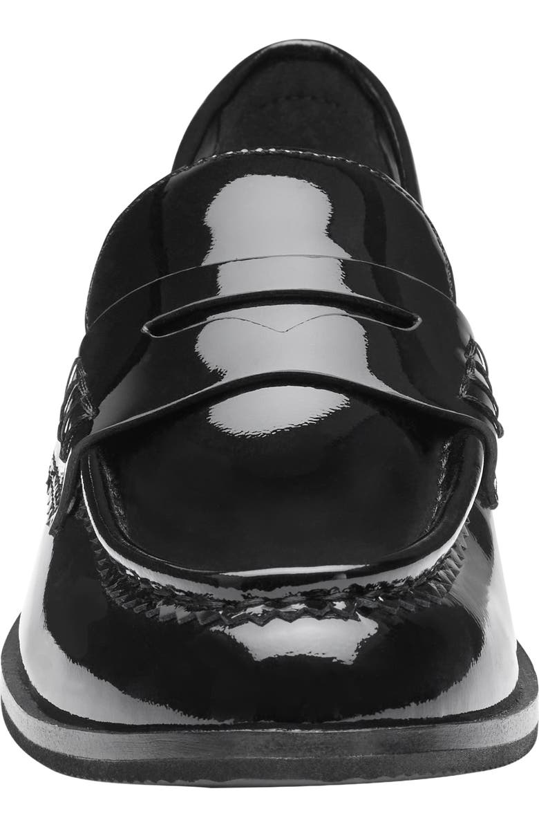 Johnston & Murphy Gillian Patent Leather Penny Loafer, Alternate, color, Black Patent Leather