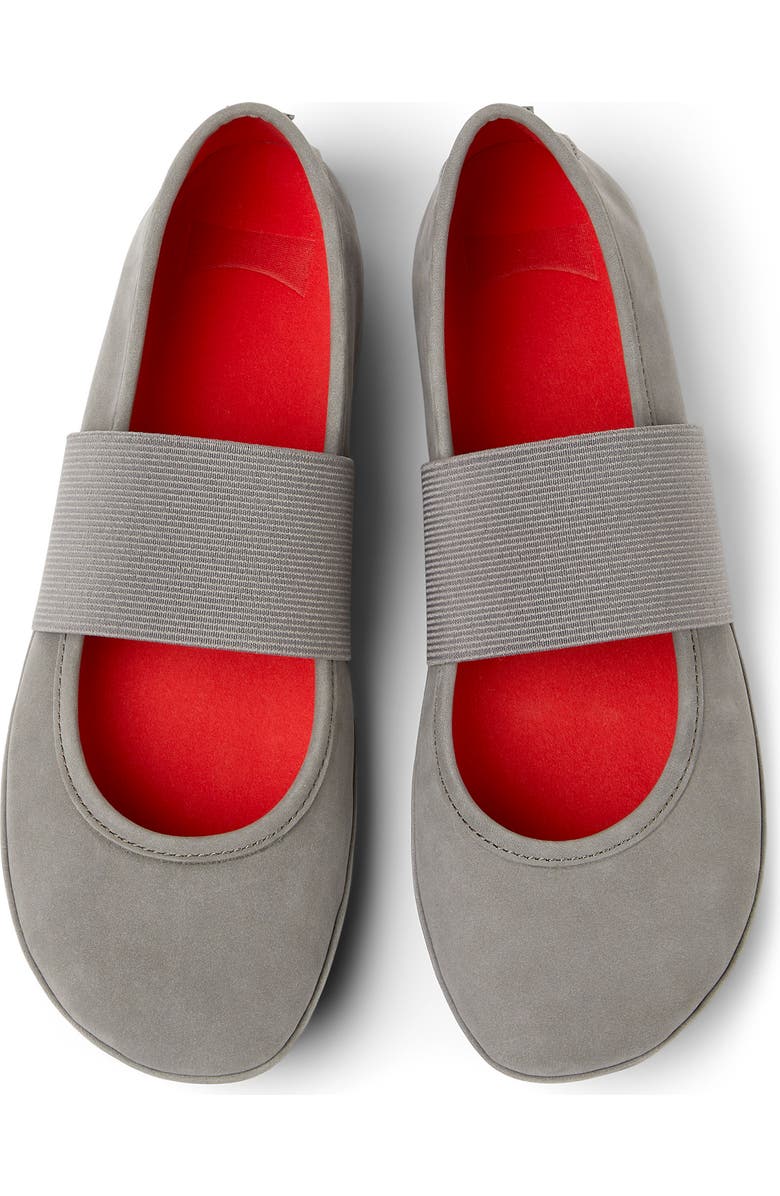 Camper Right Nina Leather Ballerina Flat, Alternate, color,