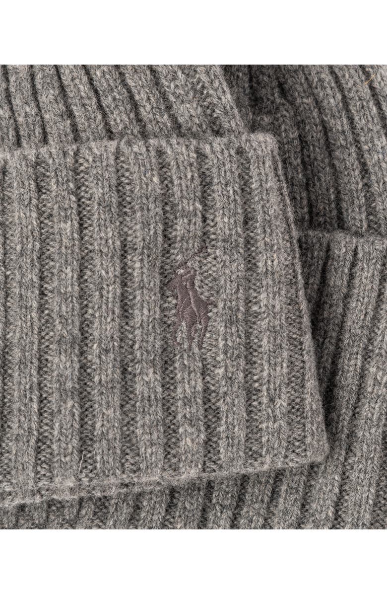 Polo Ralph Lauren Bold Cuff Beanie, Alternate, color, Steel Grey Hthr