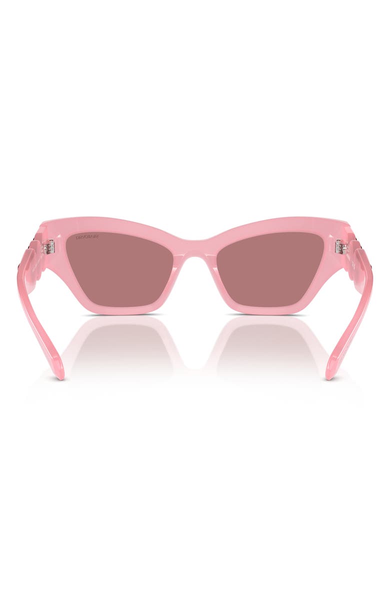Swarovski Imber 53mm Irregular Sunglasses, Alternate, color, Milky Pink