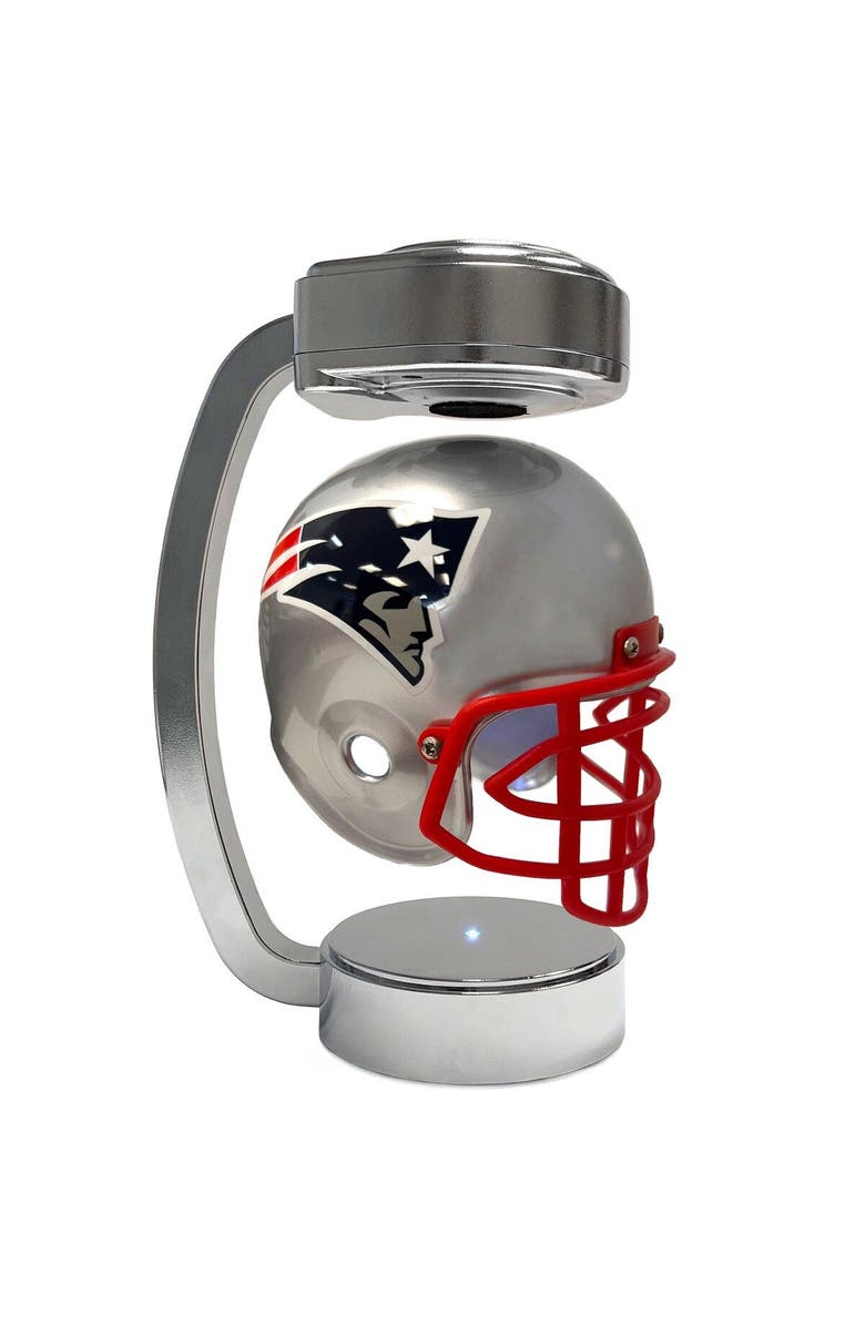 Pegasus New England Patriots Chrome Base Mini Hover Helmet, Main, color, Silver