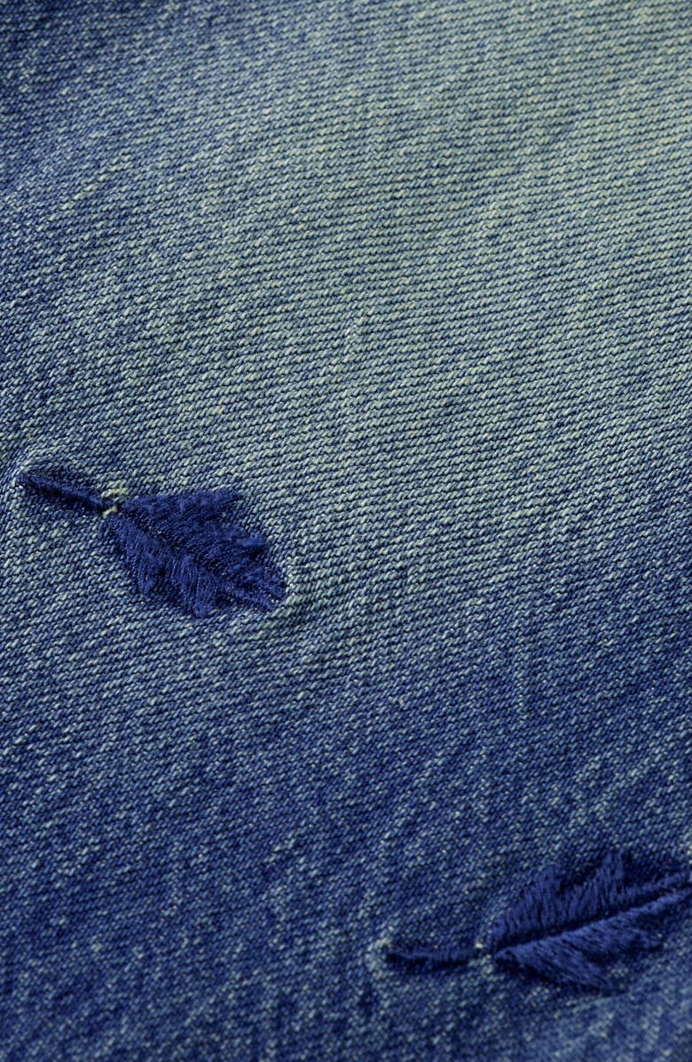 Scotch & Soda The Deep Loose Embroidered Wide Leg Denim Jeans, Alternate, color, Best Of Blue