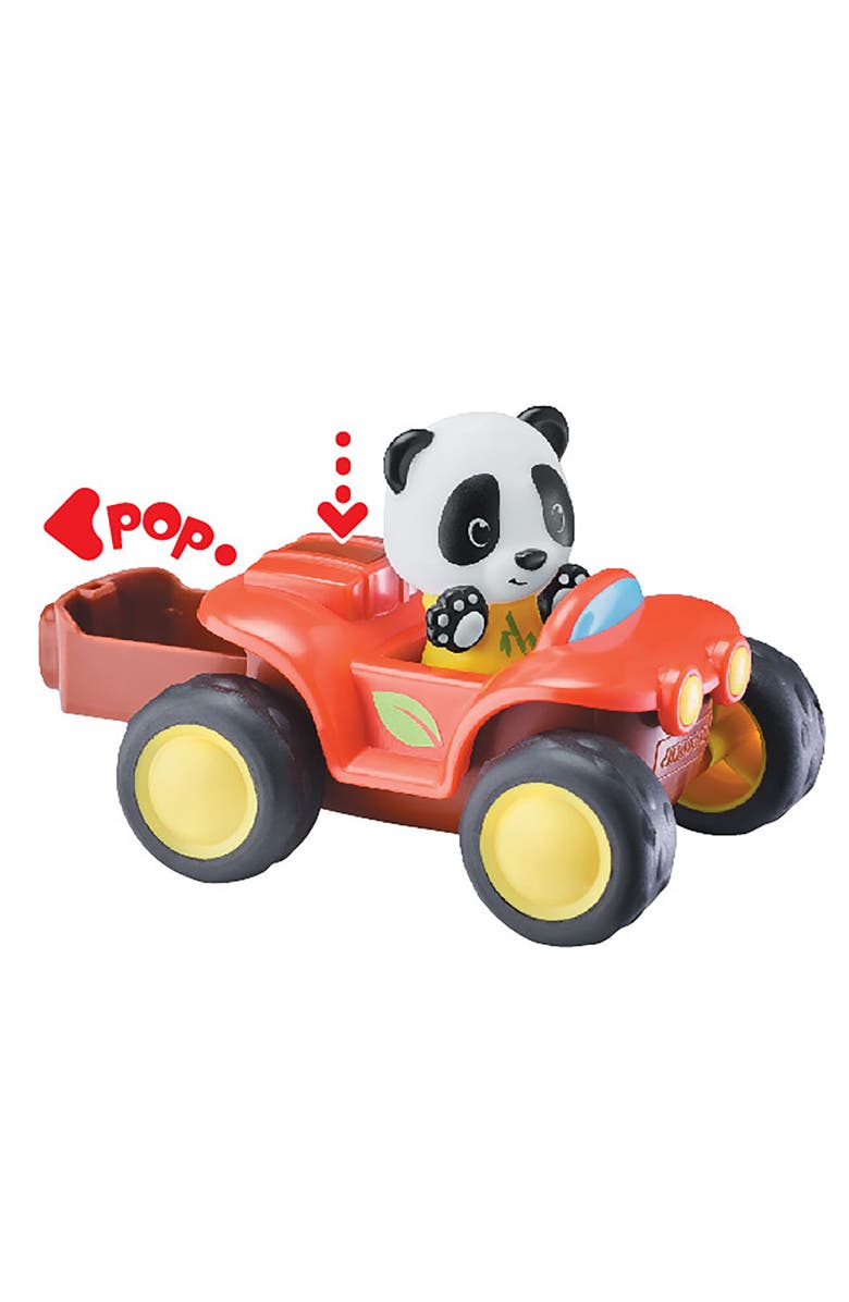 Timber Tots Quad Red Atv Bike & Panda Figure, Pop Storage Trunk, Alternate, color, Multicolored