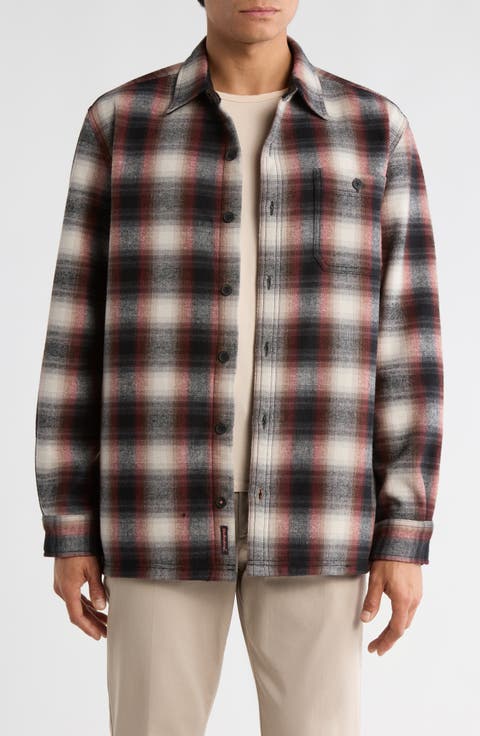 Flannel Plaid Shirt Jacket