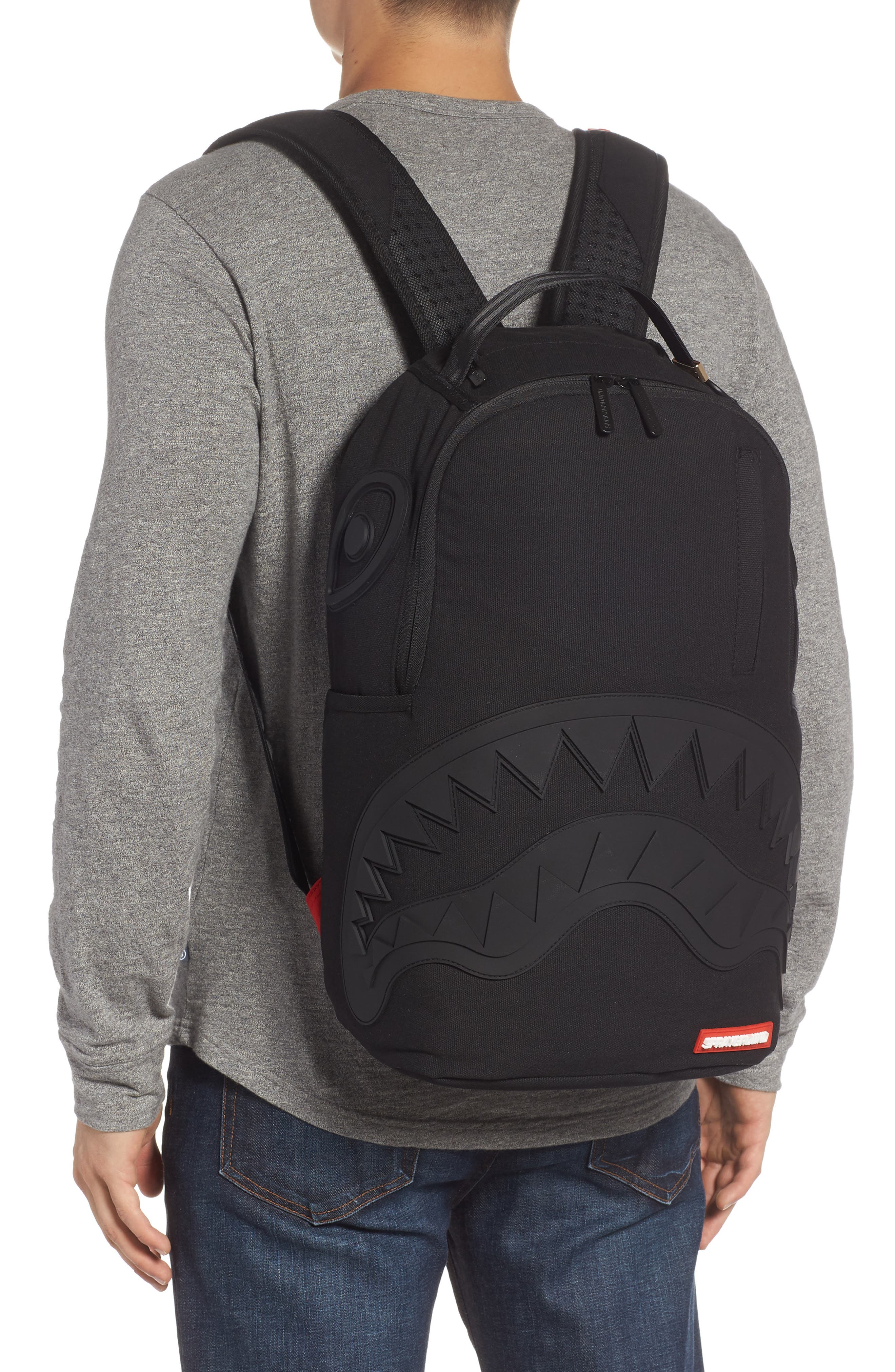  Sprayground Ghost Rubber Shark Backpack, Alternate, color, 