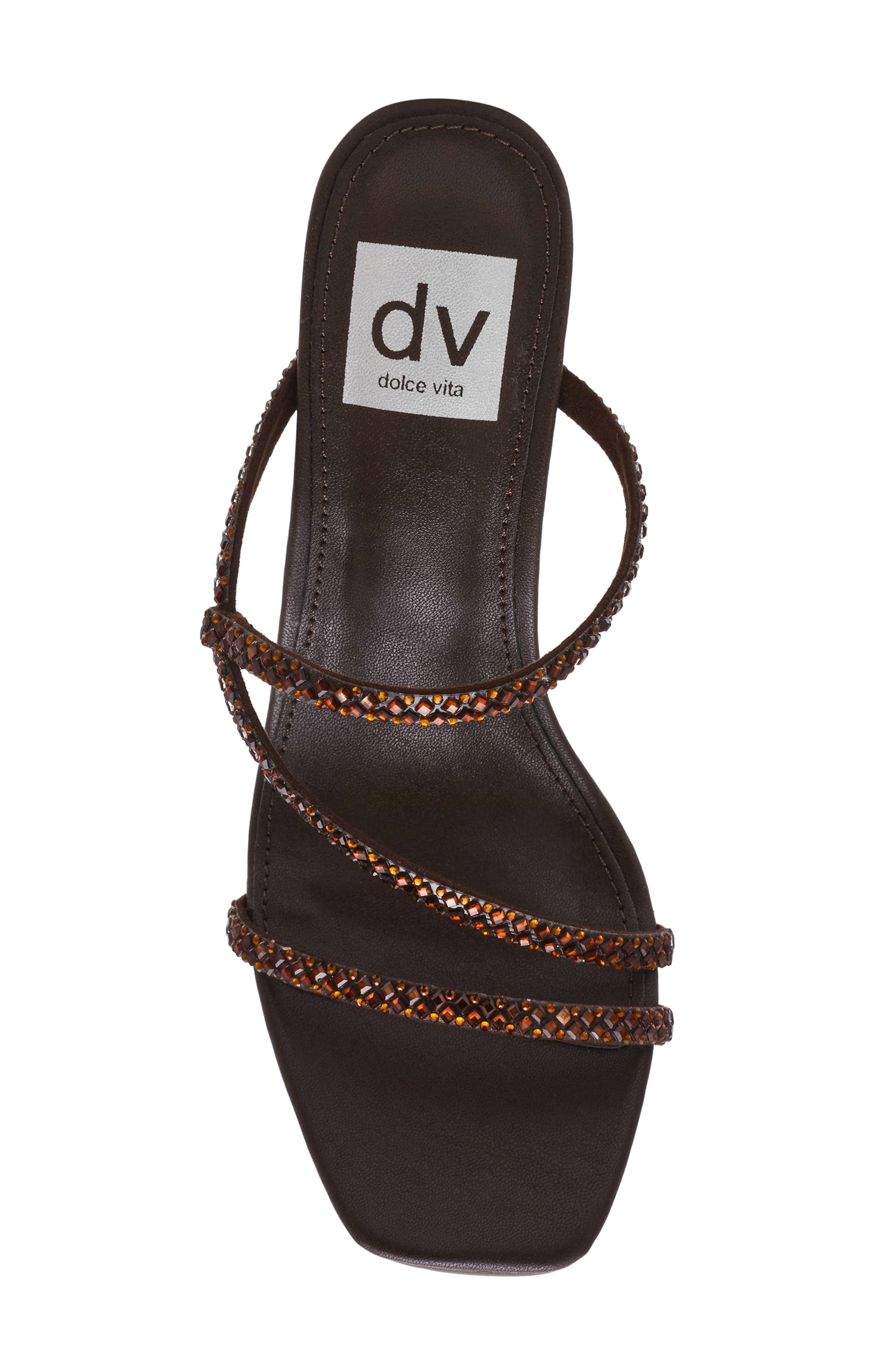 Starlit Sandal, Alternate, color, BROWN SPARKLE