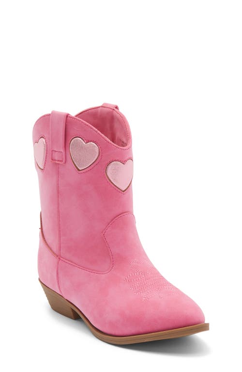 Tucker + Tate Kids' Clarra Heart Western Boot In Pink