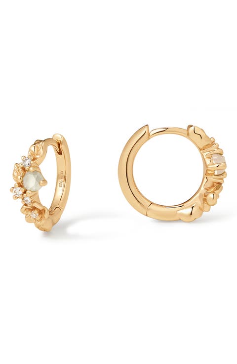 Lumi Flora Hoop Earrings