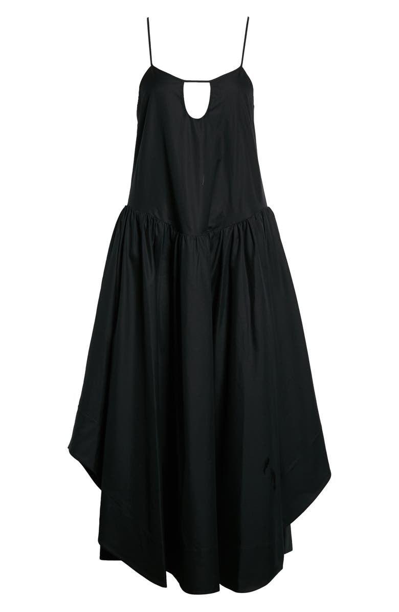 Khaite Norelle Cotton Twill Midi Dress, Alternate, color, 