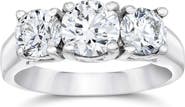 Bliss Diamond 1 3/8ct Three Stone Lab Grown Diamond Engagement Ring 14K Gold