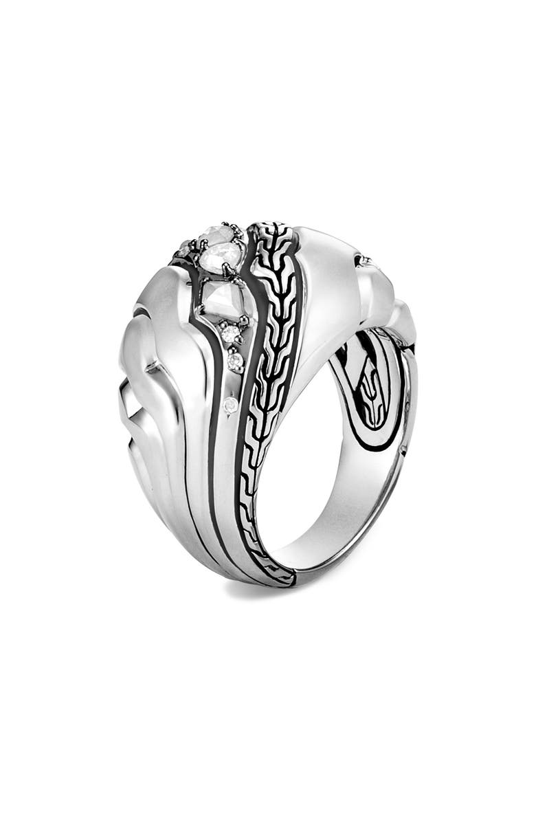 John Hardy Lahar Diamond Dome Ring, Main, color, 