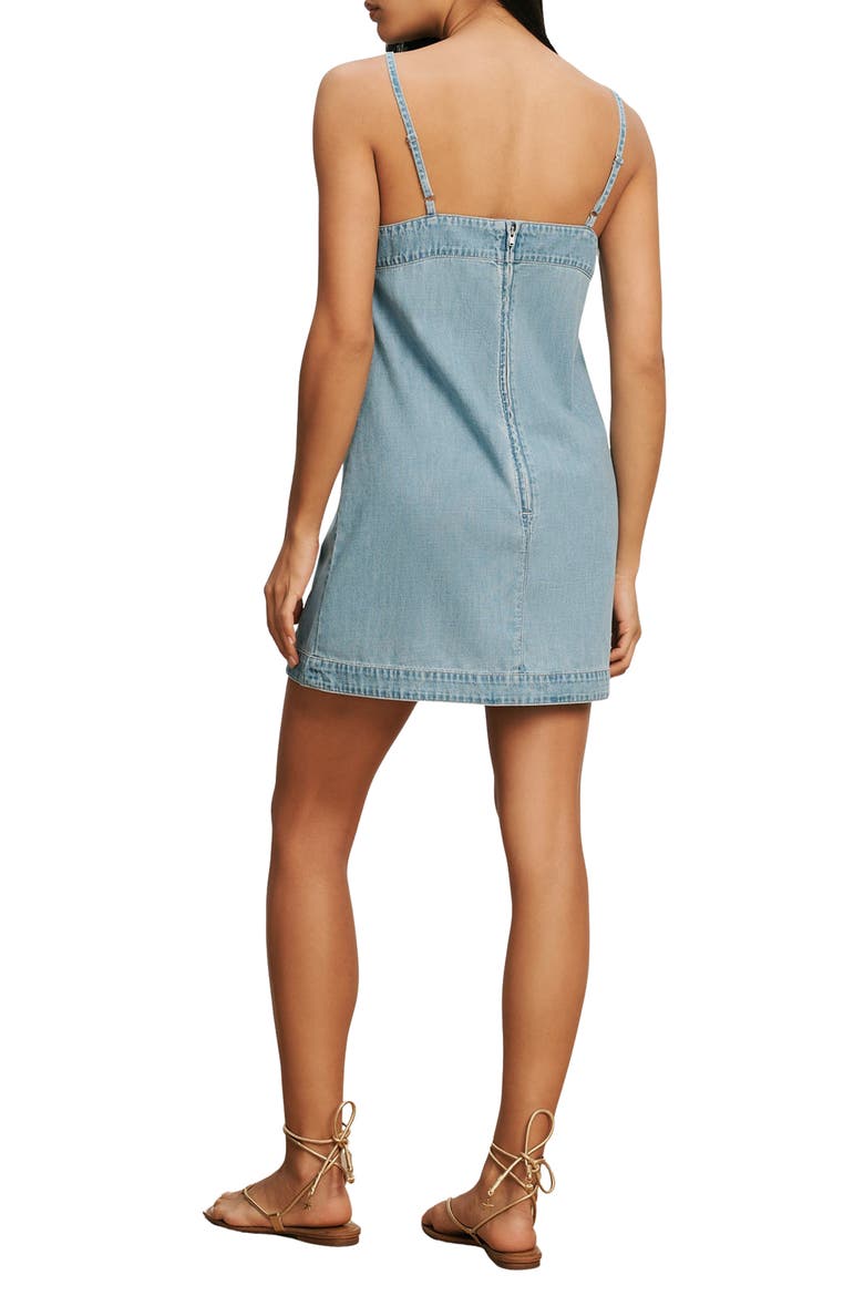 Chapmond Sleeveless Denim Minidress, Alternate, color, BIG SPLASH
