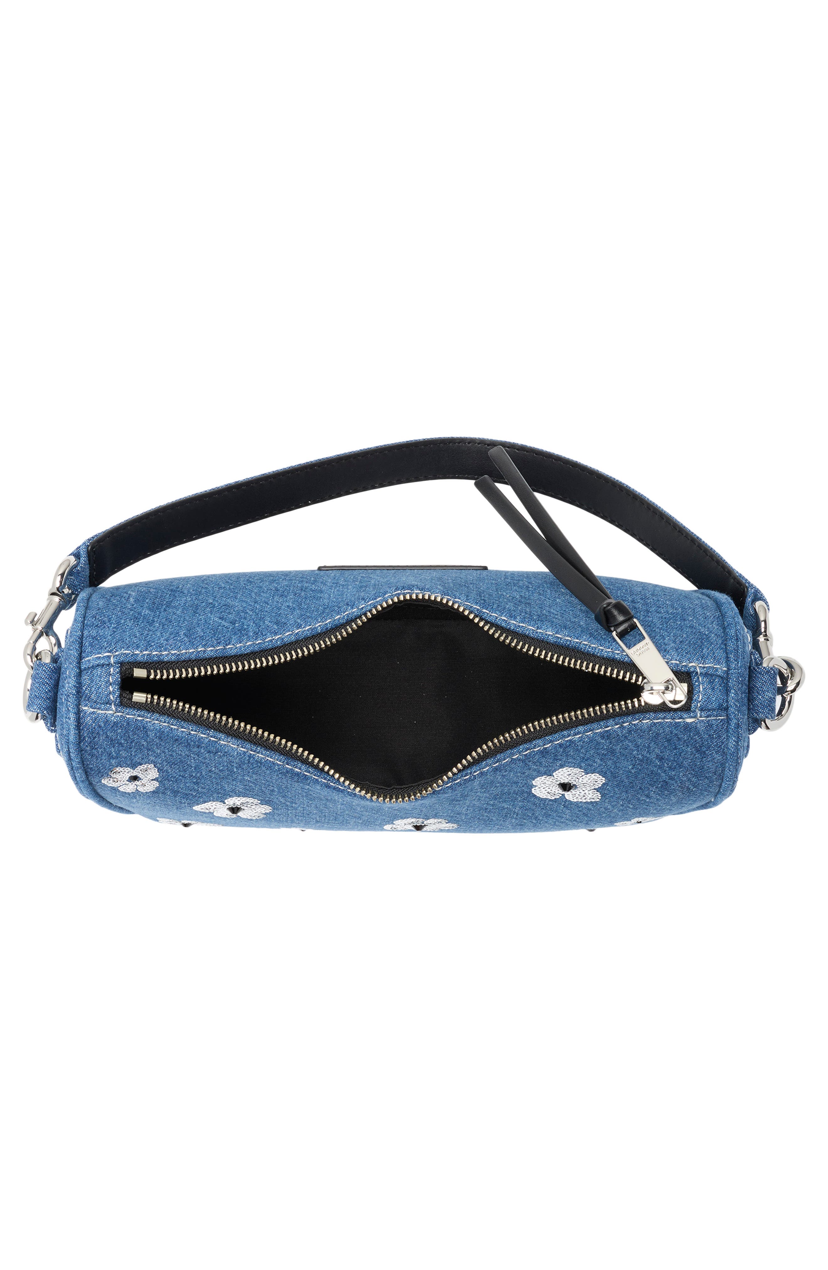 Denim Sequin Daisy Drifter Convertible Shoulder Bag, Alternate, color, MEDIUM DENIM