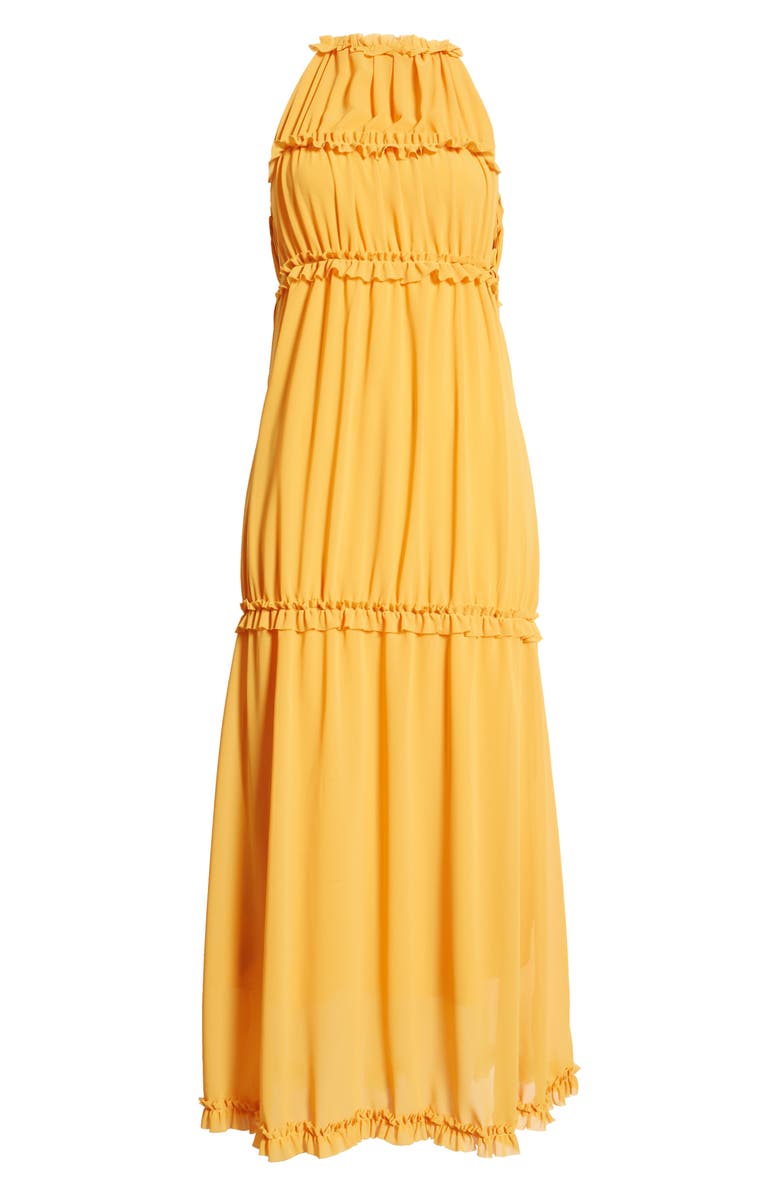 Amy Lynn High Neck Maxi Dress, Alternate, color, Orange