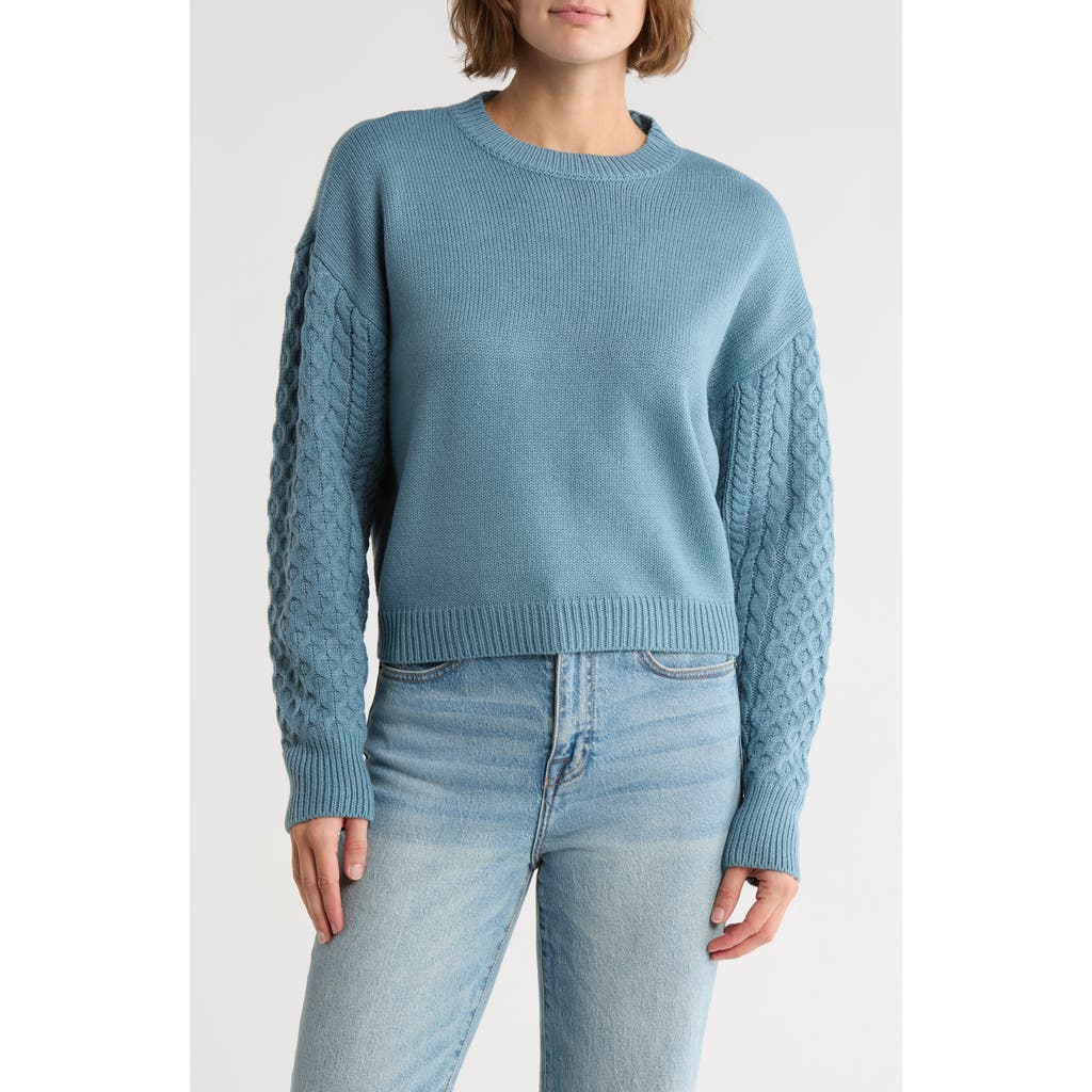 Rd Style Arm Stitched Sweater In Blue