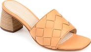 Journee Signature Kellee Woven Leather Sandal