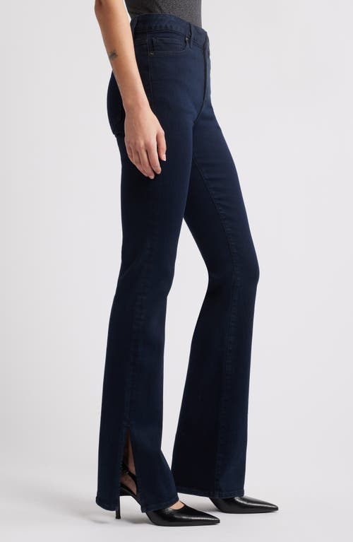 Frame Le Mini Boot Split Hem Bootcut Jeans In Blue