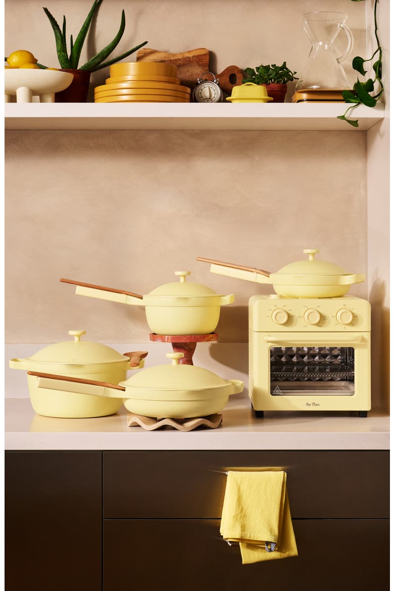 x Molly Baz 4-Piece Cookware Set, Alternate, color, BUTTER YELLOW