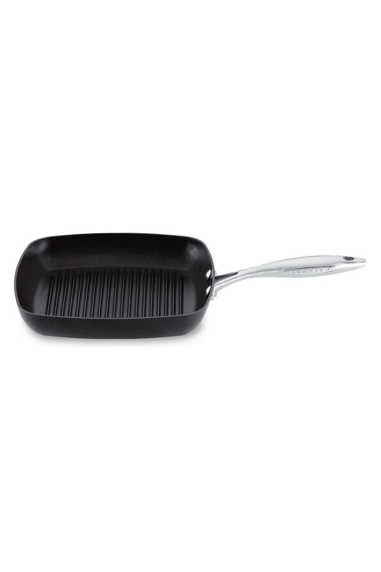 Professional 10.5 Inch Nonstick Grill Pan, Main, color, Black