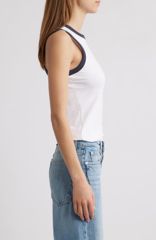 Rag & Bone Mia Racerback Ringer Tank Top In Multi