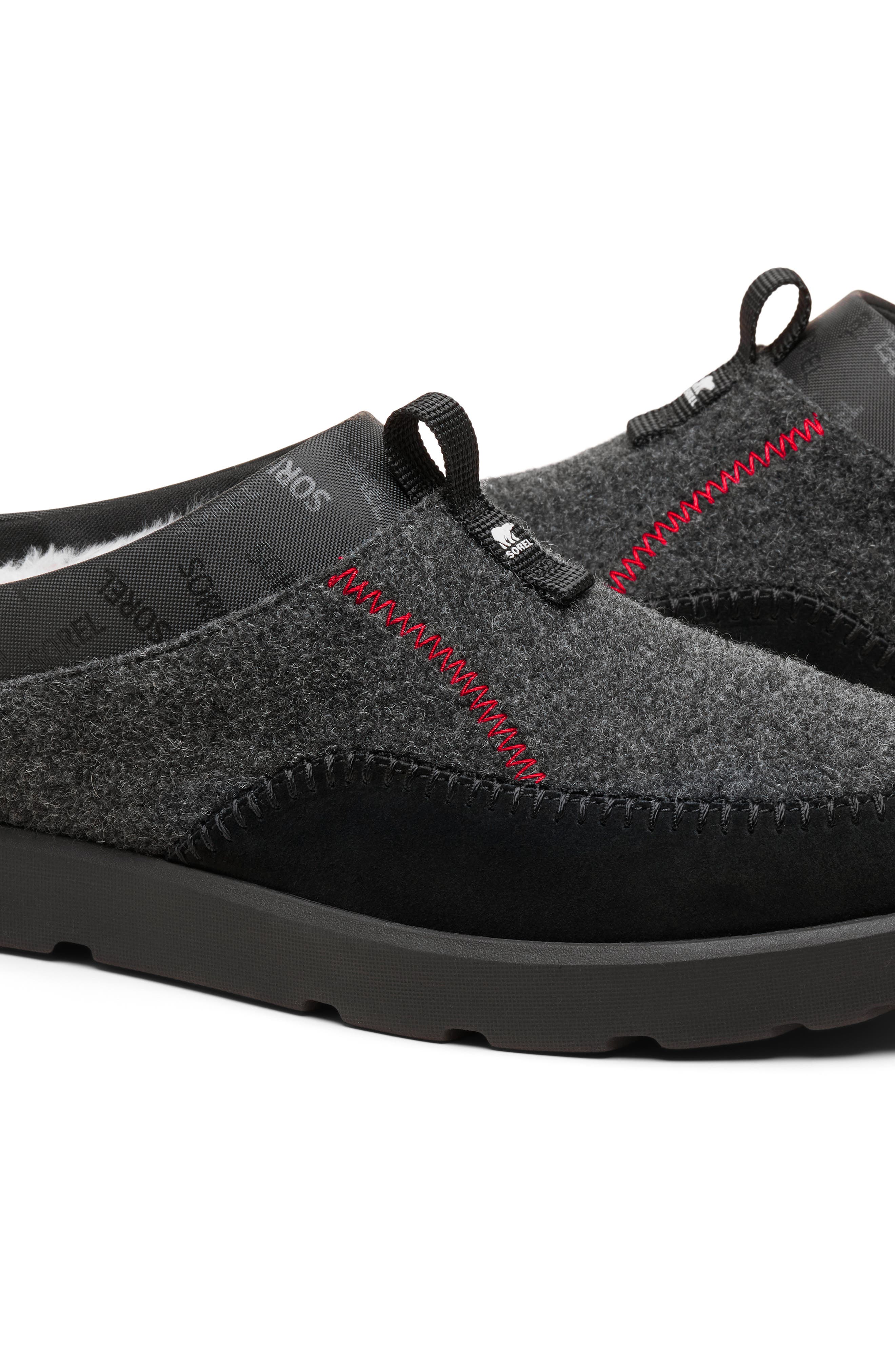 SOREL Byways<sup
™</sup
 Faux Fur Lined Mule Slipper, Alternate, color, Black/ Black