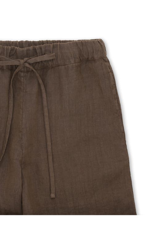 Fortela Jaleh Drawstring Linen Trousers In Multi