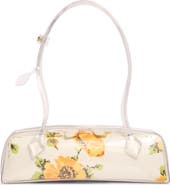 Alaïa Medium Le Teckel Floral Print East/West Shoulder Bag