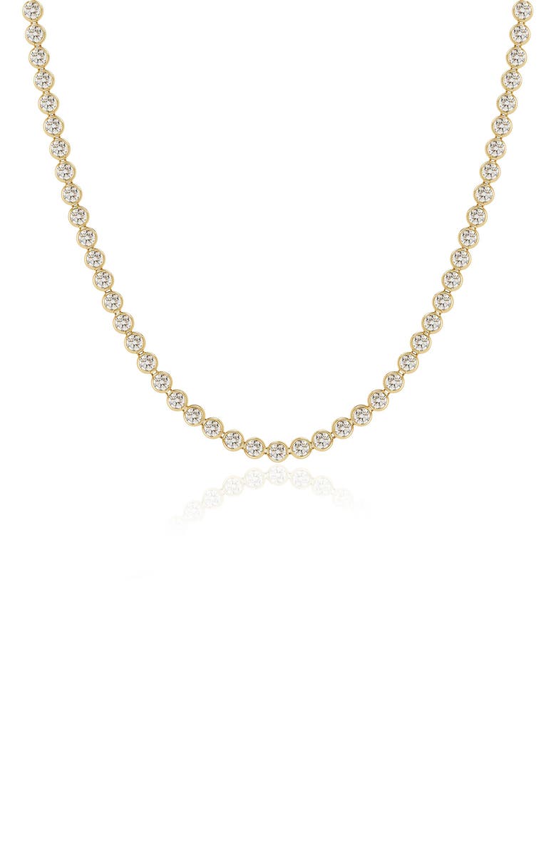 VALANI ATELIER Diamond Bezel Eternity Necklace, Main, color, 14K Yellow Gold