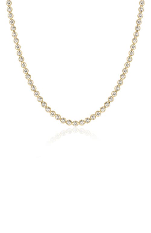 Valani Atelier Diamond Bezel Eternity Necklace In 14k Yellow Gold