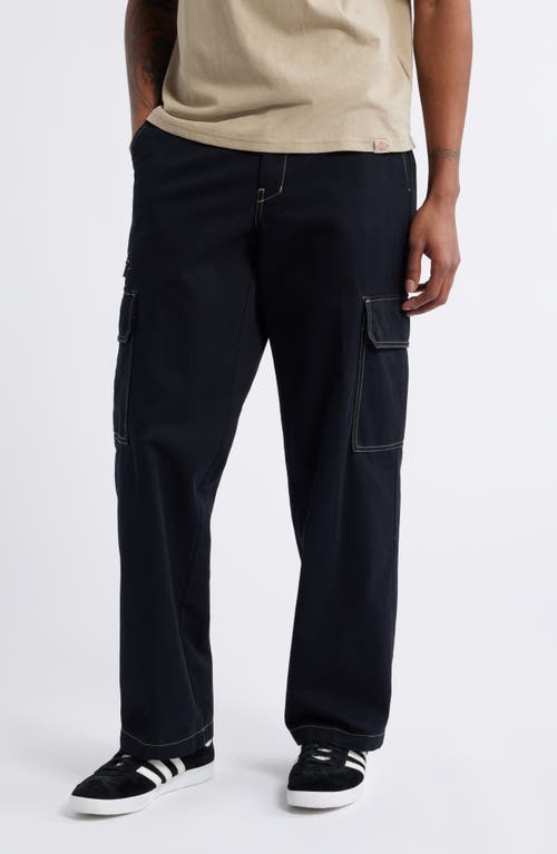Shop Dickies Riverbend Straight Leg Cargo Work Pants In Black