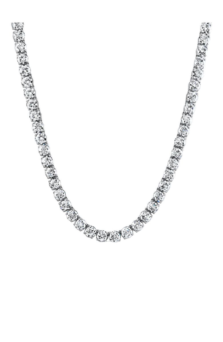 Bliss Diamond 54Ct TW Diamond Tennis Necklace 14k Gold 16.5" Lab Grown, Alternate, color, 