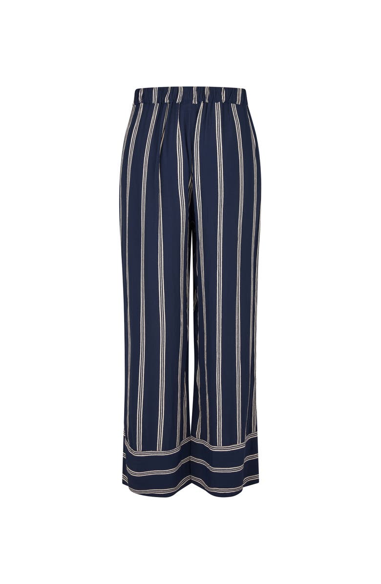 Masai Copenhagen MaPattys Striped Wide Leg Trousers, Alternate, color, Navy Blazer