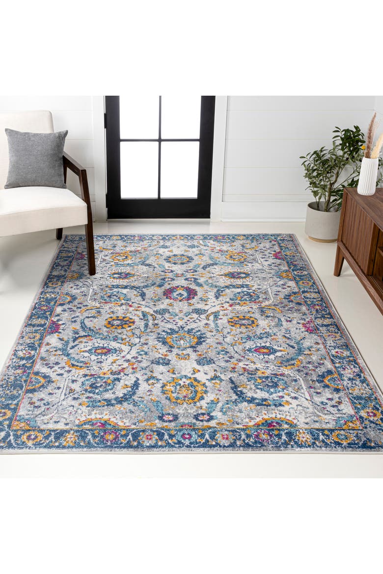 Izil Modern Persian Area Rug, Alternate, color, Light Gray/Blue