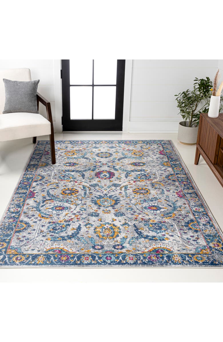 JONATHAN Y Izil Modern Persian Area Rug, Alternate, color, Light Gray/Blue
