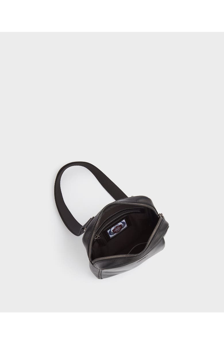 Osprey London The Carter Small Leather 2 Way Messenger Bag, Alternate, color, Black