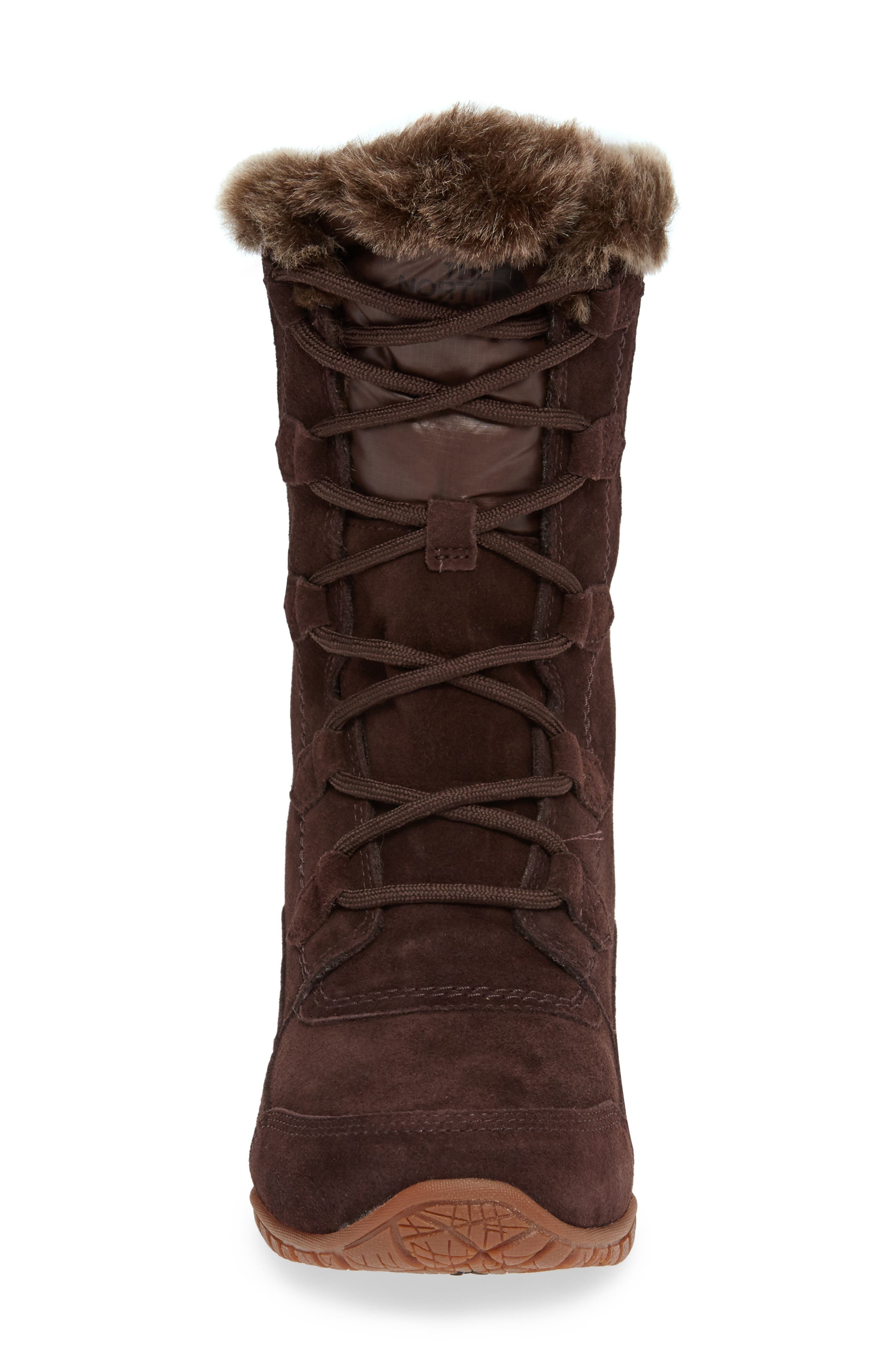 The North Face Nuptse Purna II Waterproof PrimaLoft<sup>®</sup> Silver Eco Insulated Winter Boot, Alternate, color, 