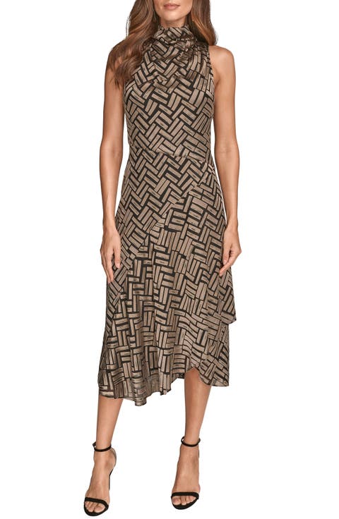 Sleeveless Burnout Midi Dress