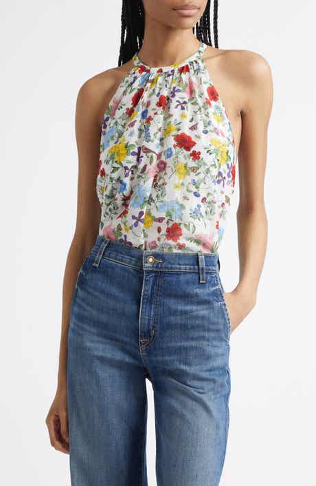 Alice + Olivia Erna Cotton & Silk Top