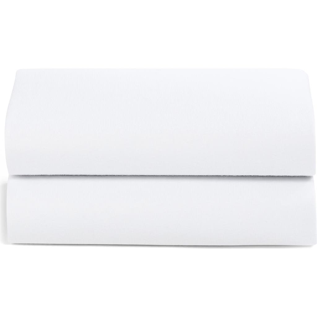 Snüz Pack of 2 Assorted Crib Sheets in White  product