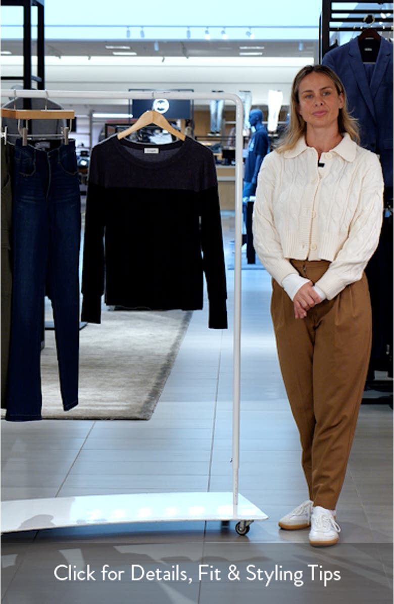 Block Crewneck Top, sales video thumbnail