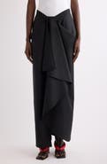 Givenchy Draped Wool & Mohair Column Skirt