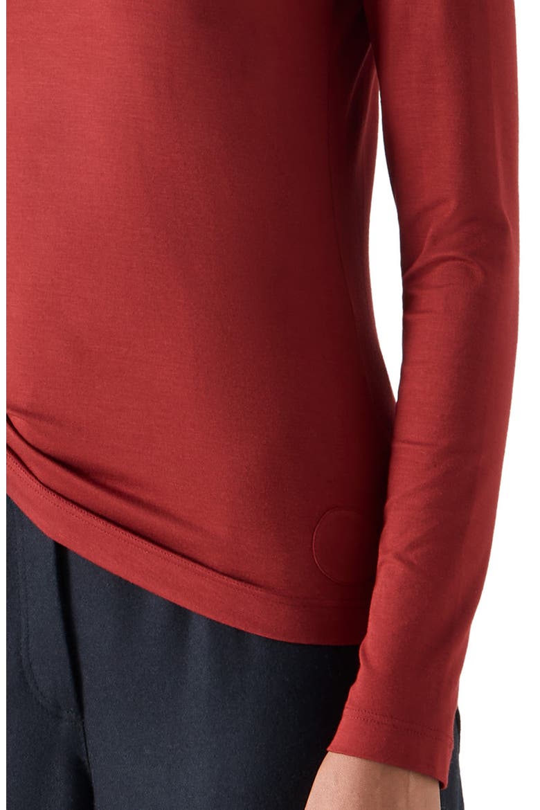Jersey Turtleneck, Alternate, color, COPPER