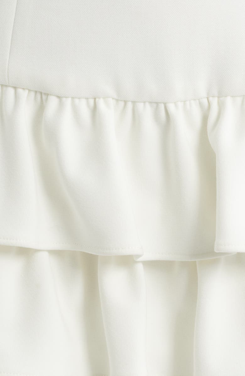 French Connection Whisper Tiered Ruffle Minidress, Alternate, color, Winter White