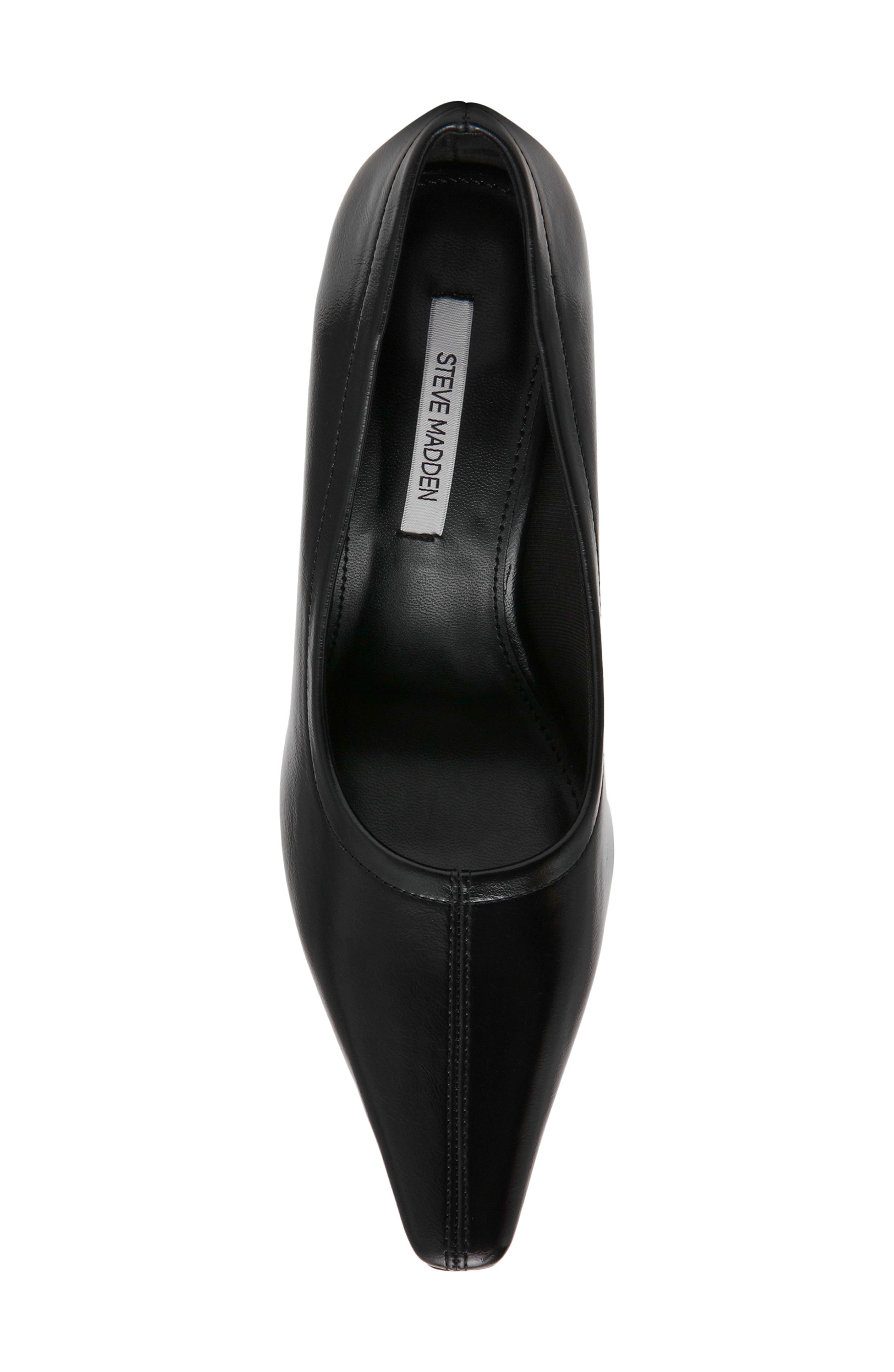 Hexx Faux Leather Pointed Toe Pump, Alternate, color, BLACK